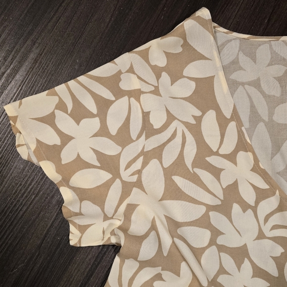 NWT RIP CURL Holiday Tropics Baby Doll Dress, Tan, Size XL - Picture 8 of 12